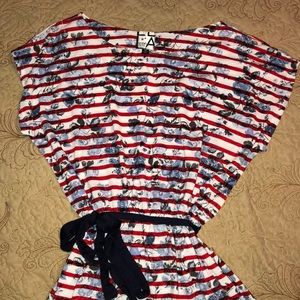 Juniors floral striped dress by Living Doll